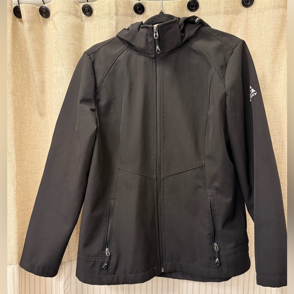Gerry Weber Black and Gray Hooded Jacket